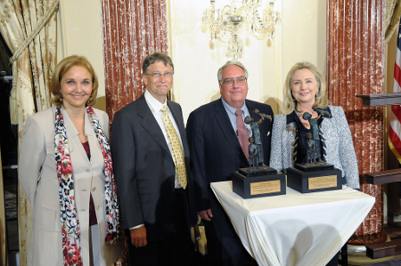 Bill Gates and Howard Buffett