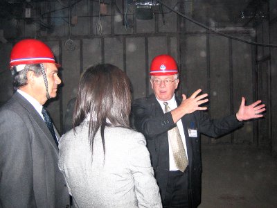 Consultants with Agmin Italy visit a project site