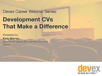 Development CVs that make a difference